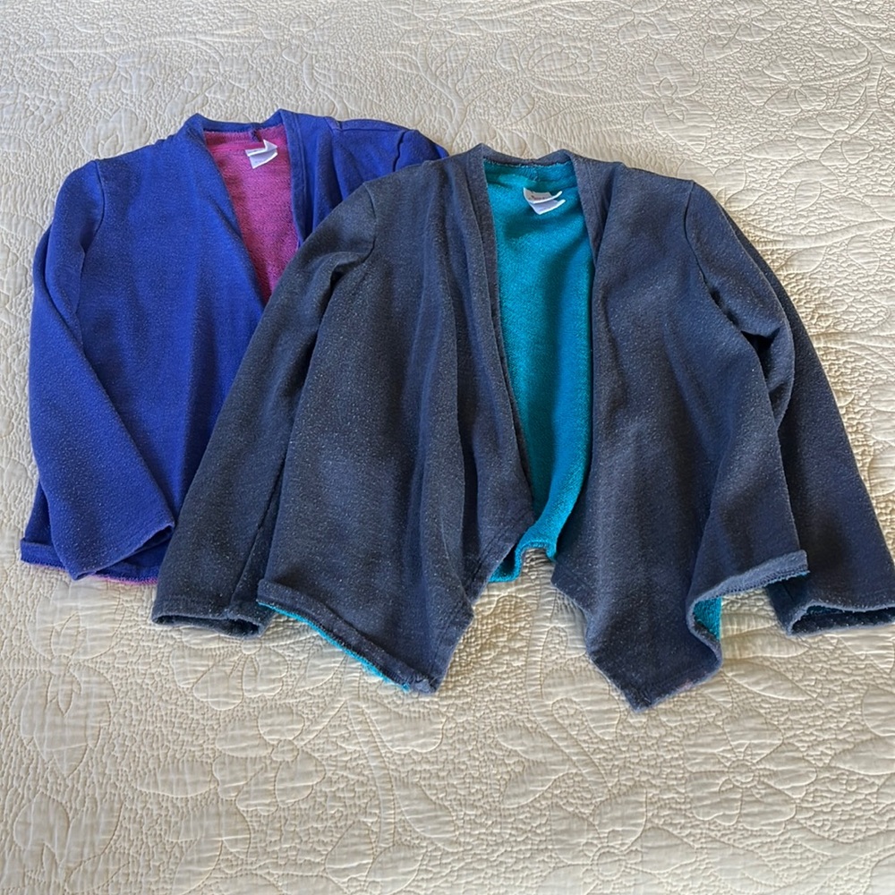 Pair of knit cardigans